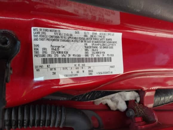 2012 Ford Focus Titanium z VIN 1FAHP3J26CL271511, wystawiony jako IAAI lot #42970461 z przebiegiem 151 638 mil mil oraz . Historia ofert i sprzedaży dostępna na DreamBid. Obrazek 9.