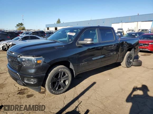 2022 Ram 1500 Big Horn with VIN 1C6RRFMGXNN195386, listed as a Copart auction lot 79891094 with Not provided miles and Non repairable. Bid and sale history available at DreamBid. Image 1.