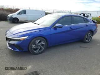 2024 Hyundai Elantra Limited with VIN KMHLN4DJXRU096021, listed as a Copart auction lot 62597235 with 15,867 mi miles and Salvage title. Bid and sale history available at DreamBid. Image 1.