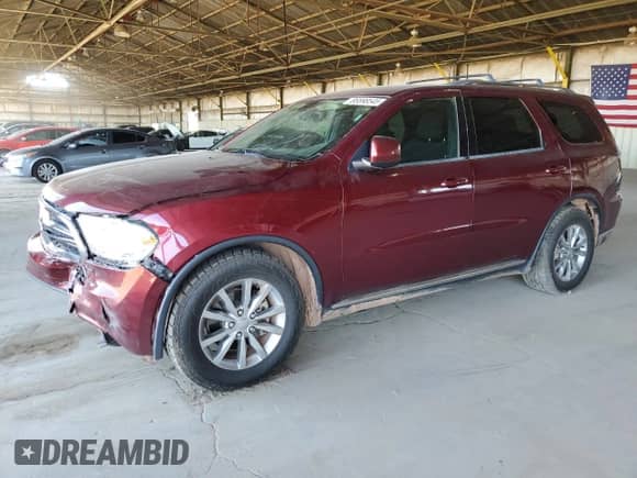 2017 Dodge Durango SXT with VIN 1C4RDHAG2HC850552, listed as a Copart auction lot 85598545 with 144,477 mi miles and Salvage title. Bid and sale history available at DreamBid. Image 1.