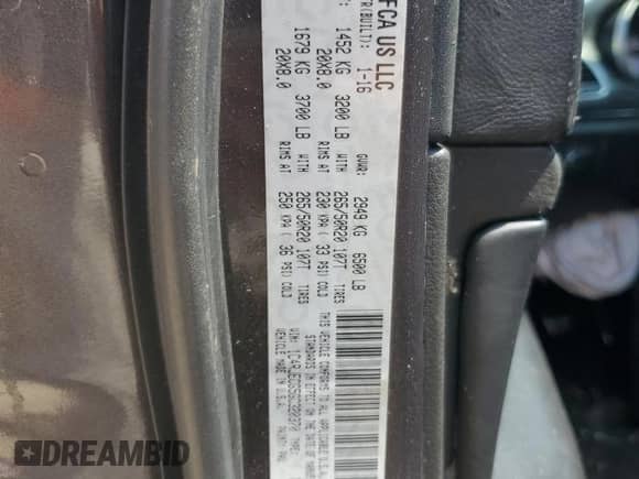 2016 Jeep Grand Cherokee High Altitude with VIN 1C4RJECG5GC320370, listed as a Copart auction lot 69617535 with 170,696 mi miles and Salvage title. Bid and sale history available at DreamBid. Image 14.