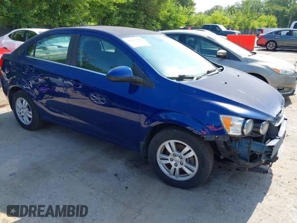 2012 Chevrolet Sonic LT with VIN 1G1JC5SB2C4207454, listed as a IAAI auction lot 42622260 with 90,389 mi miles and . Bid and sale history available at DreamBid. Image 1.