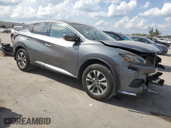 2018 Nissan Murano S z VIN 5N1AZ2MG0JN144144, wystawiony jako Copart lot #46196815 z przebiegiem 93 885 mil mil oraz Nie do naprawy • Non repairable. Historia ofert i sprzedaży dostępna na DreamBid. Obrazek 4.
