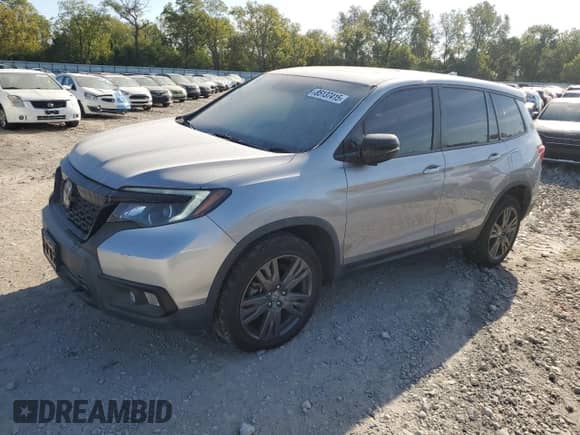 2021 Honda Passport EX-L z VIN 5FNYF8H5XMB026158, wystawiony jako Copart lot #85137415 z przebiegiem 46 856 mil mil oraz Nie do naprawy • Non repairable. Historia ofert i sprzedaży dostępna na DreamBid. Obrazek 1.
