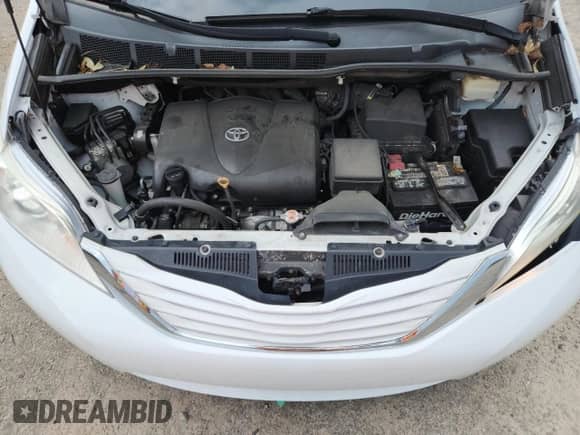 2017 Toyota Sienna LE with VIN 5TDKZ3DC1HS830743, listed as a Copart auction lot 65415345 with 133,739 mi miles and Salvage title. Bid and sale history available at DreamBid. Image 12.