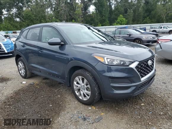 2021 Hyundai Tucson SE with VIN KM8J23A47MU320640, listed as a Copart auction lot 71705705 with 78,302 mi miles and Salvage title. Bid and sale history available at DreamBid. Image 4.