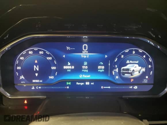 2022 Chevrolet Silverado 1500 LT Trail Boss z VIN 3GCUDFELXNG604797, wystawiony jako Copart lot #87466664 z przebiegiem 36 182 mil mil oraz Szkoda całkowita • Salvage title. Historia ofert i sprzedaży dostępna na DreamBid. Obrazek 9.
