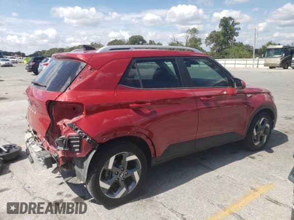 2020 Hyundai Venue SEL with VIN KMHRC8A34LU029094, listed as a Copart auction lot 71831774 with 47,918 mi miles and Salvage title. Bid and sale history available at DreamBid. Image 3.