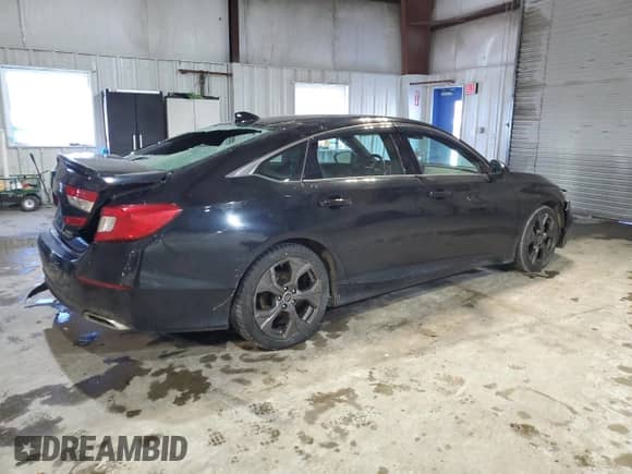 2018 Honda Accord Sport with VIN 1HGCV2E38JA019325, listed as a Copart auction lot 44973995 with 124,676 mi miles and Salvage title. Bid and sale history available at DreamBid. Image 3.