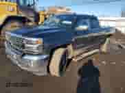 2017 Chevrolet Silverado 1500 LTZ with VIN 1GCVKSEC5HZ110225, listed as a Copart auction lot 46704345 with 129,445 mi miles and Salvage title. Bid and sale history available at DreamBid. Image 1.