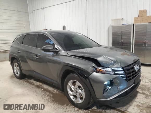 2022 Hyundai Tucson SE with VIN 5NMJA3AE3NH023034, listed as a Copart auction lot 64279415 with 28,538 mi miles and Salvage title. Bid and sale history available at DreamBid. Image 4.