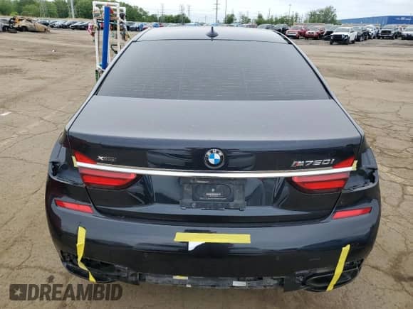 2018 BMW 7 Series 750i xDrive with VIN WBA7B0C52JG527205, listed as a Copart auction lot 57452265 with 120,655 mi miles and Clean title. Bid and sale history available at DreamBid. Image 6.