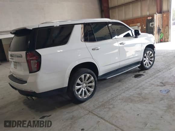 2023 Chevrolet Tahoe Premier с VIN 1GNSKSKD0PR217513, выставлен на аукционе IAAI как лот 41779222 с пробегом 55 424 миль миль и . История ставок и продаж доступна на DreamBid. Изображение 4.