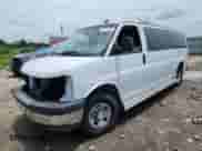 2017 Chevrolet Express Passenger LT with VIN 1GAZGPFG1H1173427, listed as a Copart auction lot 61748355 with Not provided miles and Salvage title. Bid and sale history available at DreamBid. Image 1.