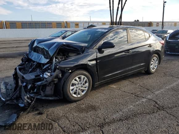 2019 Hyundai Elantra SE with VIN KMHD74LF4KU847180, listed as a Copart auction lot 81166705 with 74,220 mi miles and Salvage title. Bid and sale history available at DreamBid. Image 1.