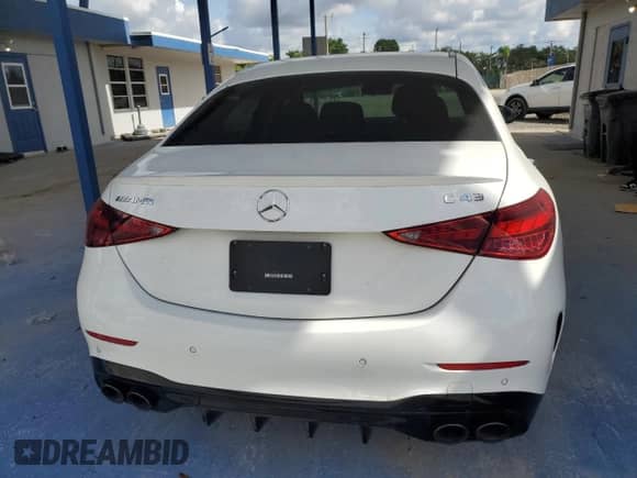 2023 Mercedes-Benz C 43 AMG with VIN W1KAF8HB7PR098740, listed as a Copart auction lot 68827055 with 9,379 mi miles and Clean title. Bid and sale history available at DreamBid. Image 6.