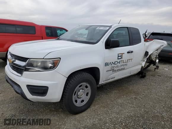 2015 Chevrolet Colorado 4WD WT with VIN 1GCHTAEA8F1133805, listed as a Copart auction lot 80111554 with 221,019 mi miles and Salvage title. Bid and sale history available at DreamBid. Image 1.