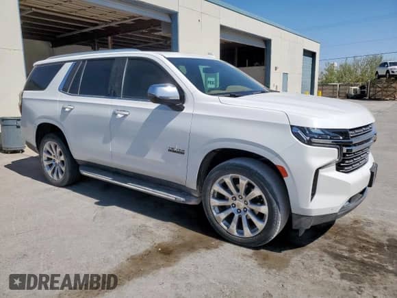 2023 Chevrolet Tahoe Premier with VIN 1GNSCSKD9PR434250, listed as a Copart auction lot 60085425 with 54,797 mi miles and Clean title. Bid and sale history available at DreamBid. Image 4.