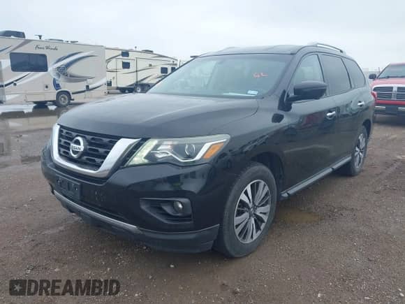 2017 Nissan Pathfinder SV with VIN 5N1DR2MM8HC690215, listed as a IAAI auction lot 41947373 with 135,819 mi miles and . Bid and sale history available at DreamBid. Image 2.