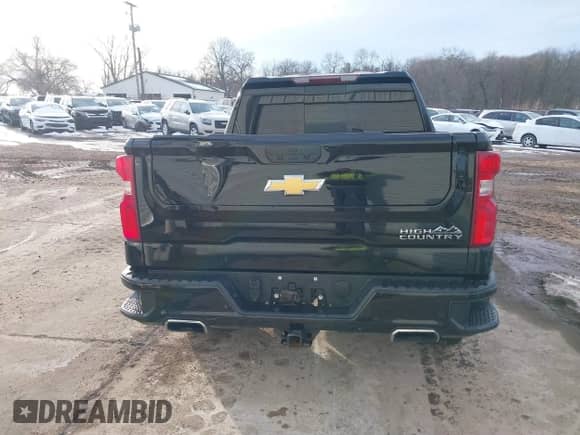 2022 Chevrolet Silverado 1500 High Country with VIN 3GCUYHEL8NG199801, listed as a IAAI auction lot 41256206 with 26,093 mi miles and . Bid and sale history available at DreamBid. Image 17.
