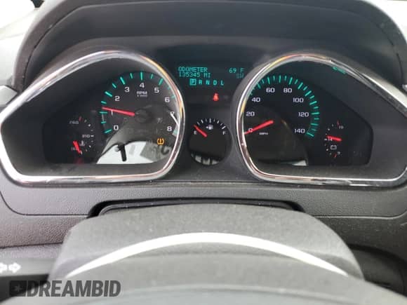 2012 Chevrolet Traverse 1LT with VIN 1GNKRGED2CJ124179, listed as a Copart auction lot 70591155 with 135,345 mi miles and Salvage title. Bid and sale history available at DreamBid. Image 9.