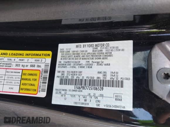 2018 Ford Mustang GT с VIN 1FA6P8CF7J5106539, выставлен на аукционе IAAI как лот 43222470 с пробегом 76 223 миль миль и . История ставок и продаж доступна на DreamBid. Изображение 9.