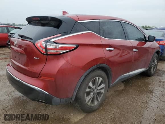 2017 Nissan Murano SL with VIN 5N1AZ2MH8HN154410, listed as a Copart auction lot 58531765 with 194,684 mi miles and Salvage title. Bid and sale history available at DreamBid. Image 3.