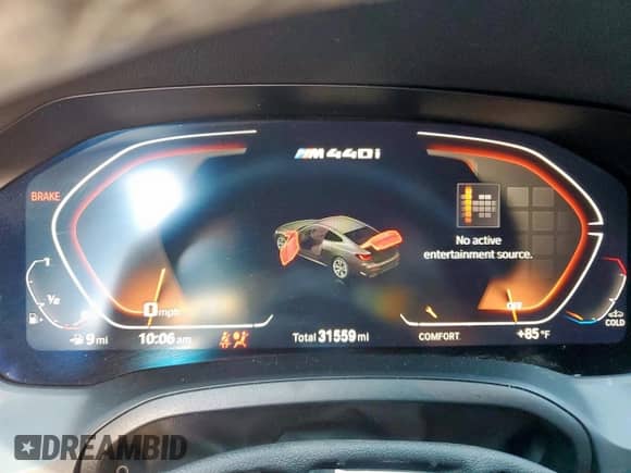 2023 BMW 4 Series M440i с VIN WBA83AP02PCM01237, выставлен на аукционе Copart как лот 80036065 с пробегом 31 559 миль миль и Списание • Salvage title. История ставок и продаж доступна на DreamBid. Изображение 9.