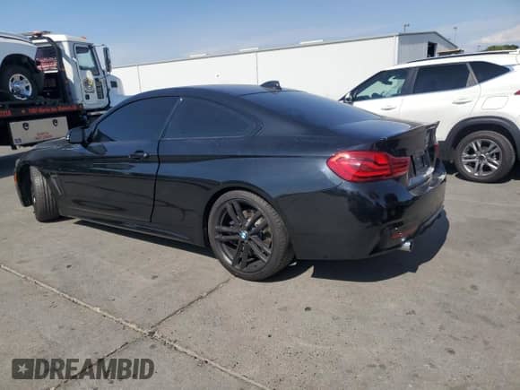2019 BMW 4 Series 440i with VIN WBA4W7C53KAG53032, listed as a Copart auction lot 62126985 with 58,061 mi miles and Salvage title. Bid and sale history available at DreamBid. Image 2.