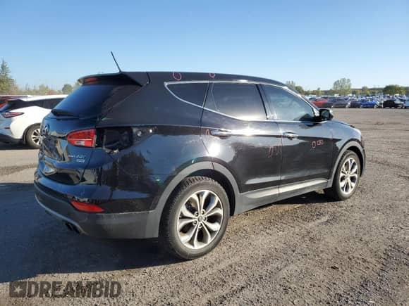 2013 Hyundai Santa Fe Sport with VIN 5XYZUDLA8DG104341, listed as a Copart auction lot 81458745 with Not provided miles and Clean title. Bid and sale history available at DreamBid. Image 3.