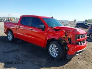 2021 Chevrolet Silverado 1500 Custom with VIN 3GCPYBEK8MG272553, listed as a IAAI auction lot 43408179 with 60,570 mi miles and . Bid and sale history available at DreamBid. Image 1.