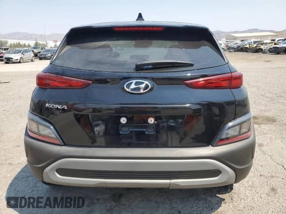 2023 Hyundai Kona SE with VIN KM8K22AB1PU994557, listed as a Copart auction lot 65011695 with 27,819 mi miles and Salvage title. Bid and sale history available at DreamBid. Image 6.