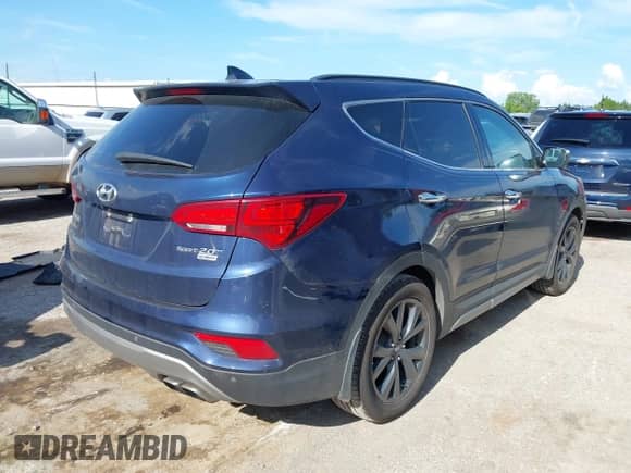 2017 Hyundai Santa Fe Ultimate with VIN 5XYZW4LA5HG448886, listed as a IAAI auction lot 42584623 with 91,929 mi miles and . Bid and sale history available at DreamBid. Image 4.