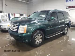 2002 Cadillac Escalade with VIN 1GYEK63N02R141573, listed as a Copart auction lot 89332625 with 192,500 mi miles and Salvage title. Bid and sale history available at DreamBid. Image 1.