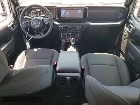 2024 Jeep Wrangler Rubicon with VIN 1C4PJXFG6RW334116, listed as a Copart auction lot 61608985 with 6,881 mi miles and Salvage title. Bid and sale history available at DreamBid. Image 8.