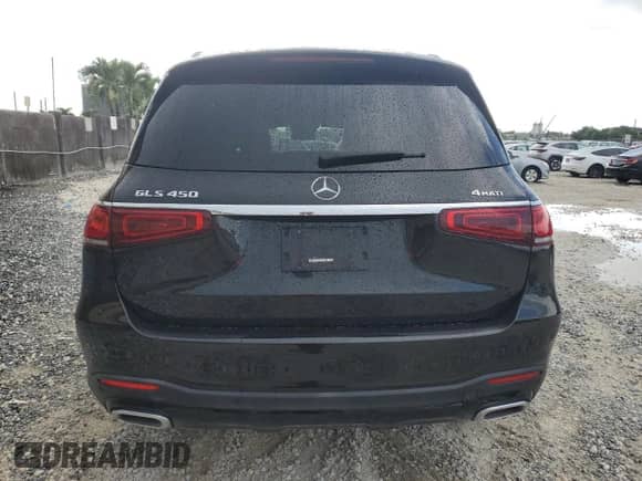2022 Mercedes-Benz GLS 450 with VIN 4JGFF5KE8NA743162, listed as a Copart auction lot 69263455 with 35,852 mi miles and Salvage title. Bid and sale history available at DreamBid. Image 6.