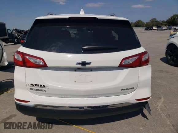 2021 Chevrolet Equinox Premier with VIN 3GNAXNEV2MS140879, listed as a Copart auction lot 85276505 with 44,034 mi miles and Salvage title. Bid and sale history available at DreamBid. Image 6.