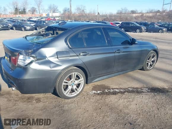 2014 BMW 3 Series 335i xDrive with VIN WBA3B9G54ENR91076, listed as a IAAI auction lot 41643651 with 55,558 mi miles and . Bid and sale history available at DreamBid. Image 4.