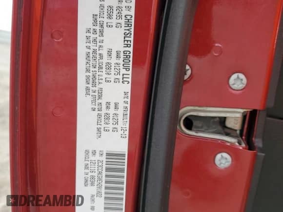 2014 Chrysler 300 C с VIN 2C3CCAKG0EH201022, выставлен на аукционе Copart как лот 82611445 с пробегом 203 576 миль миль и На запчасти • Non repairable. История ставок и продаж доступна на DreamBid. Изображение 13.