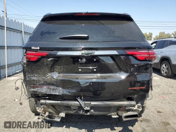 2022 Chevrolet Traverse Premier with VIN 1GNERKKW1NJ122092, listed as a Copart auction lot 65463055 with 40,100 mi miles and Salvage title. Bid and sale history available at DreamBid. Image 6.