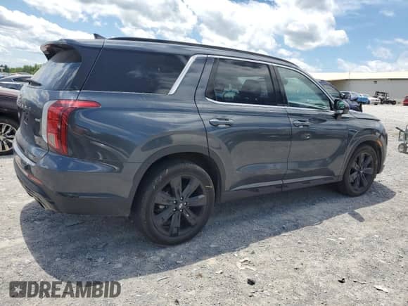 2024 Hyundai Palisade XRT with VIN KM8R3DGE2RU713619, listed as a Copart auction lot 58323785 with 41,689 mi miles and Salvage title. Bid and sale history available at DreamBid. Image 3.