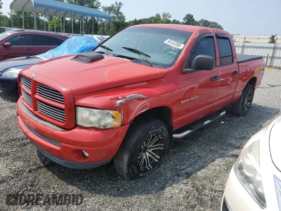 2002 Dodge RAM with VIN 3D3HU18Z22G175274, listed as a Copart auction lot 59163285 with 217,446 mi miles and Salvage title. Bid and sale history available at DreamBid. Image 1.