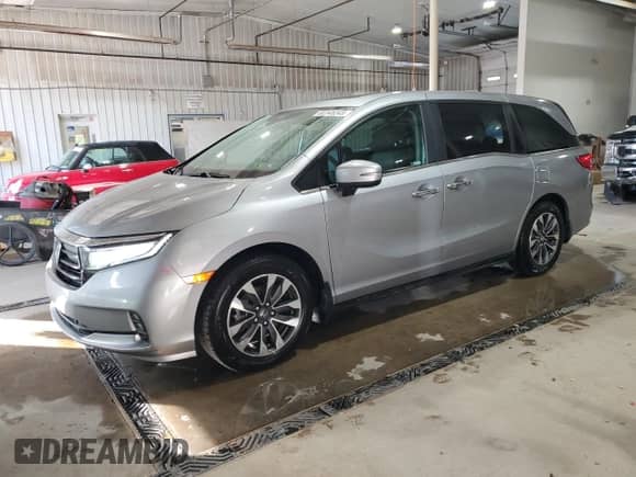 2022 Honda Odyssey EX-L с VIN 5FNRL6H76NB045293, выставлен на аукционе Copart как лот 80145245 с пробегом 52 100 миль миль и Списание • Salvage title. История ставок и продаж доступна на DreamBid. Изображение 1.