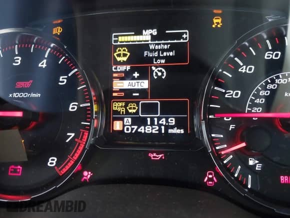 2019 Subaru WRX STI Limited z VIN JF1VA2V63K9807256, wystawiony jako IAAI lot #42390008 z przebiegiem 74 821 mil mil oraz . Historia ofert i sprzedaży dostępna na DreamBid. Obrazek 15.