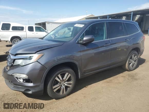 2017 Honda Pilot EX with VIN 5FNYF6H30HB022015, listed as a Copart auction lot 59810975 with 164,269 mi miles and Salvage title. Bid and sale history available at DreamBid. Image 1.