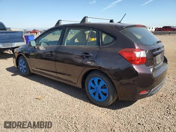 2013 Subaru Impreza 2.0i with VIN JF1GPAA64DG861526, listed as a Copart auction lot 63403375 with 87,455 mi miles and Clean title. Bid and sale history available at DreamBid. Image 2.
