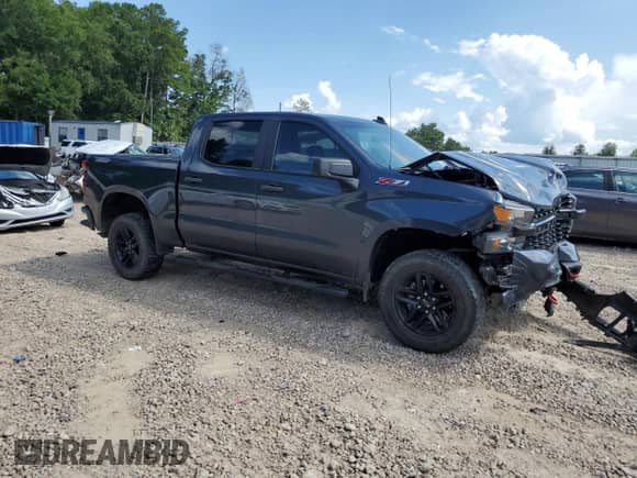 2022 Chevrolet Silverado 1500 Custom Trail Boss with VIN 1GCPYCEKXNZ202253, listed as a Copart auction lot 68821845 with 87,997 mi miles and Non repairable. Bid and sale history available at DreamBid. Image 4.