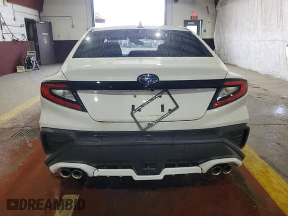 2023 Subaru WRX with VIN JF1VBAA67P9801108, listed as a Copart auction lot 60299315 with 17,860 mi miles and Clean title. Bid and sale history available at DreamBid. Image 6.