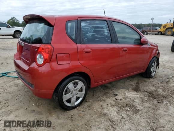 2010 Chevrolet Aveo 2LT with VIN KL1TG6DE2AB085843, listed as a Copart auction lot 80517144 with 129,904 mi miles and Salvage title. Bid and sale history available at DreamBid. Image 3.