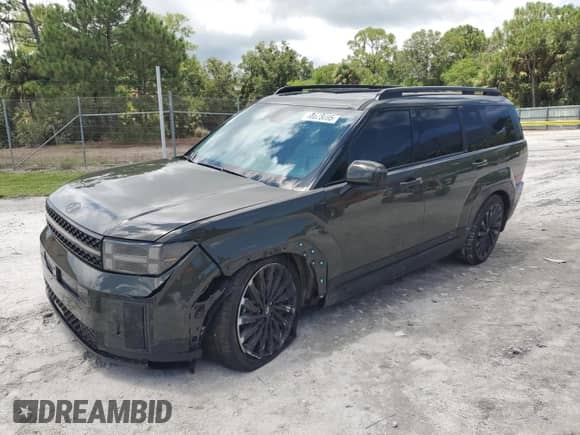 2025 Hyundai Santa Fe Calligraphy с VIN 5NMP54GL9SH094518, выставлен на аукционе Copart как лот 68626695 с пробегом 5 628 миль миль и Списание • Salvage title. История ставок и продаж доступна на DreamBid. Изображение 1.